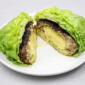 Keto Lettuce Stuffed Beef Burger