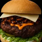 Fresh Camel Meat Burger