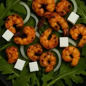 Rocca Salad With Grilled Shrimp