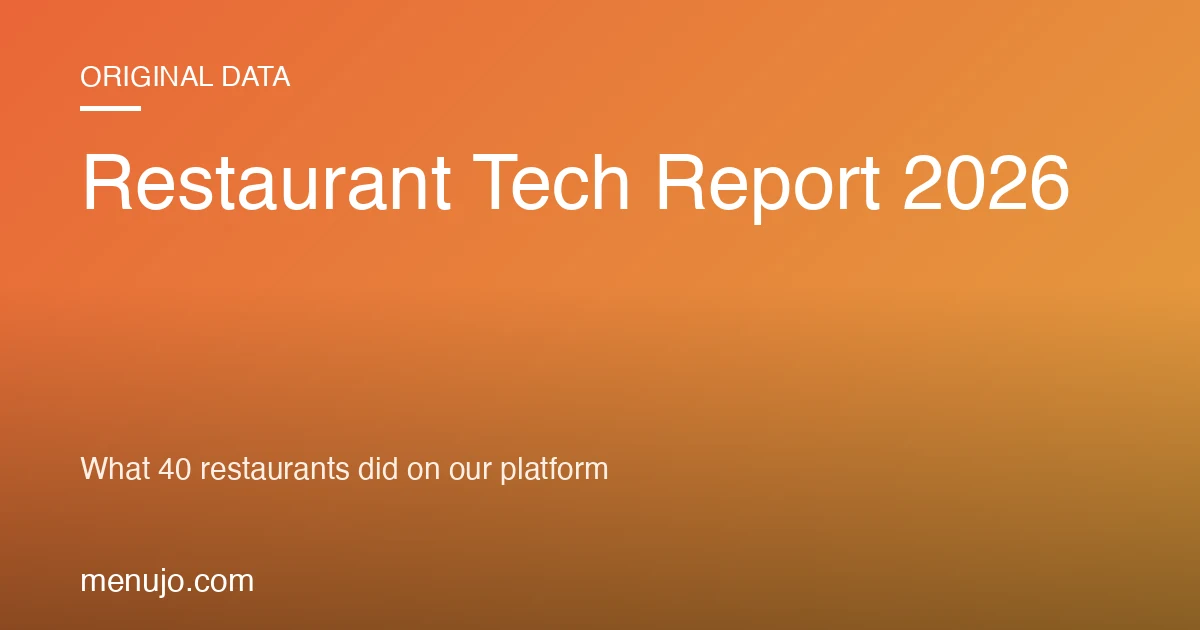 Restaurant Tech Report 2026: Data from 40 Restaurants