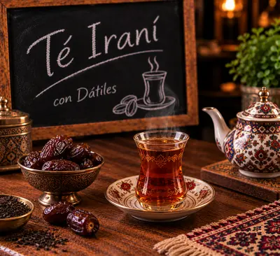 Té Iraní con Dátiles - Iranian Tea with Dates