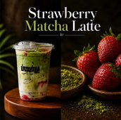 Strawberry Matcha Latte ماتشا فراولة لاتيه