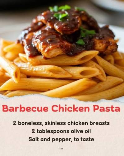 Pasta With Barbi Fry (Pineapple BBQ) Chicken