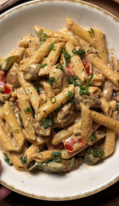 Pasta With Jerk Chicken