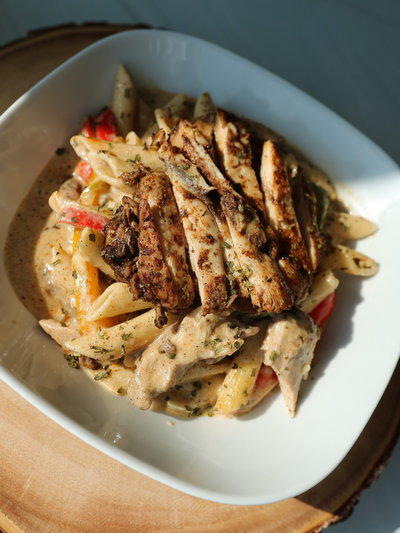 Pasta With Fried Chicken