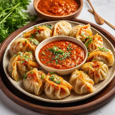 Fried Momo's Chili oil Sauce 6 pieces