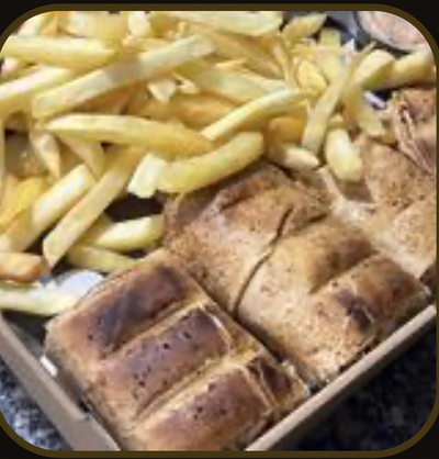 ساندوش الدجاج على الفحم