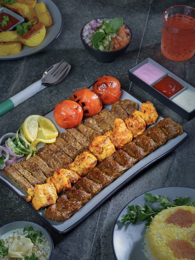 وجبة مشاوي 3 أسياخ