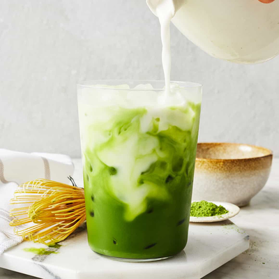 Ice matcha latte