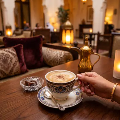 قهوه تركي بالحليب Turkish coffee with Milk