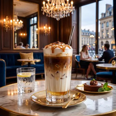 ايس كراميل مكيانو Iced caramel Macchiato