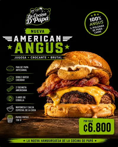 Hamburguesa American Angus