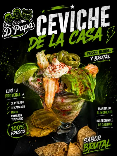 CEVICHE PEZCADO Ò CAMARON PEZCADO