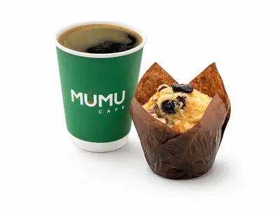 Tea or Americano Muffin Combo