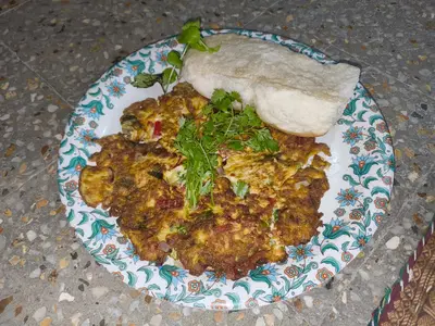 Masala Omelette Pav