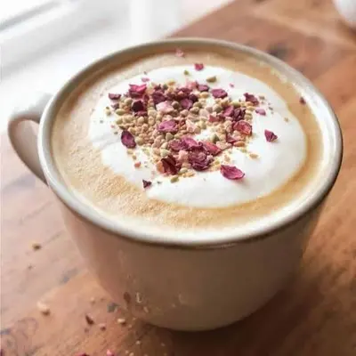 Cardamom Rose Latte