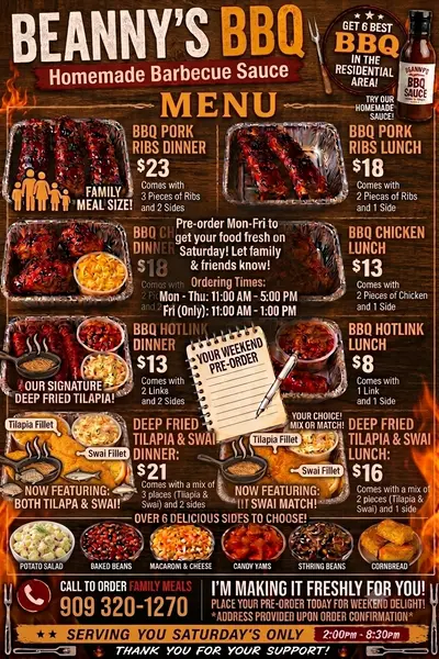 Dinner Menu Bottom