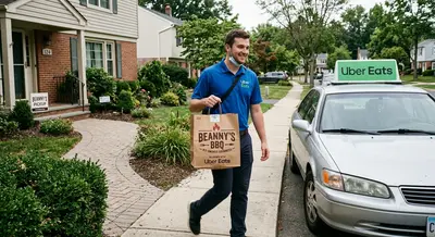 Uber delivery.