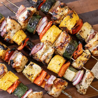 House Chicken & Veg Skewer