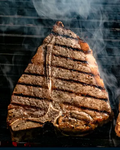 Flame-Grilled T-Bone Steak