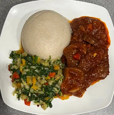 Nshima With Beef
