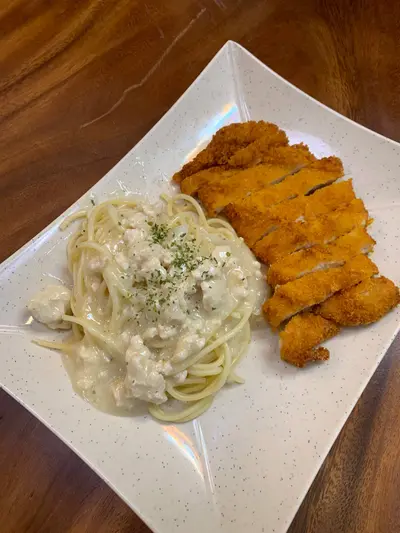 KATSU CARBONARA CHICKEN